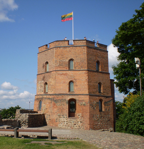 Gediminas' Tower in Vlinius, Lithuania.