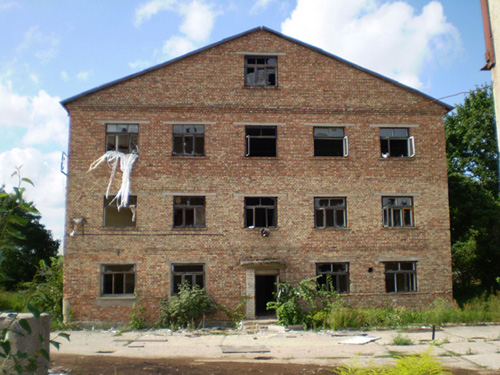 Abandoned building in Kuldiga.