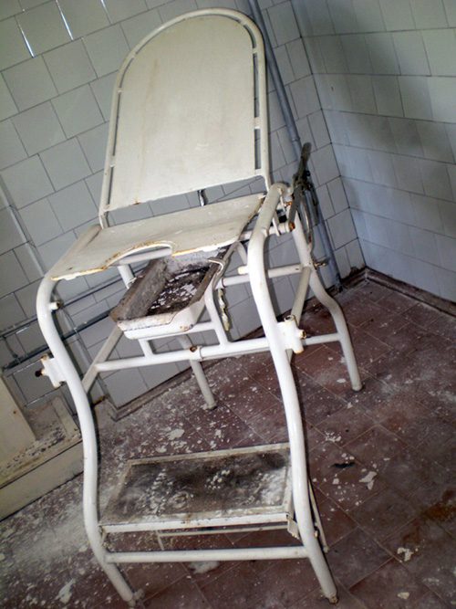 Medical chair in Skrunda.