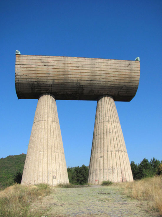 The miners monument in Mitrovica, Kosovo.