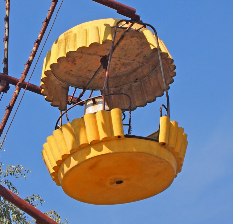 Ferris wheel wagon in Pripyat.