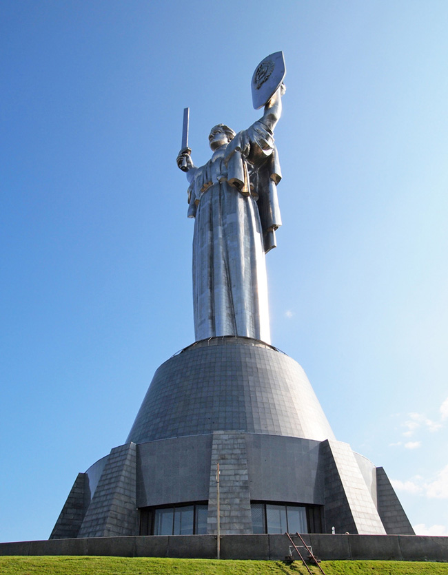The Motherland Monument in Kiev.