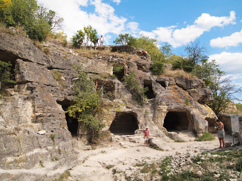 Chufut Kale cave in Crimean peninsula.
