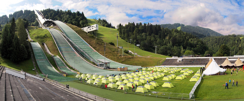 Olympia-Skistadion in Garmisch-Partenkirchen, Germany.