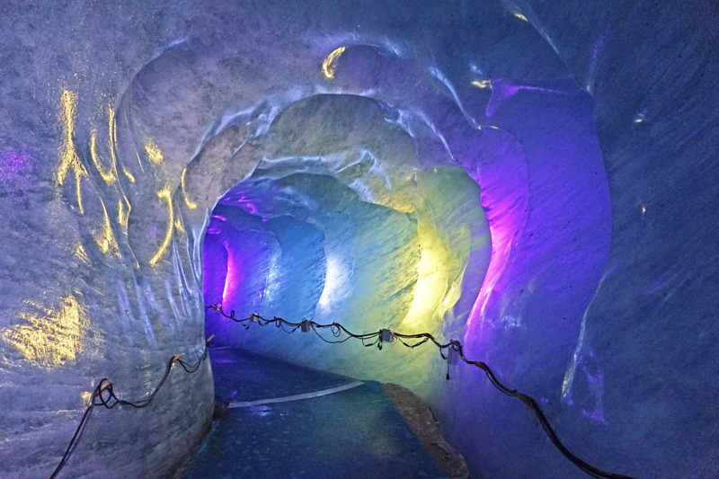 Mer de Glace ice cave. Chamonix, France