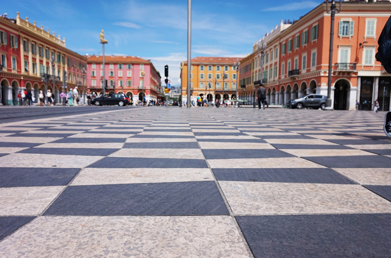Place Massena in Nice, France.