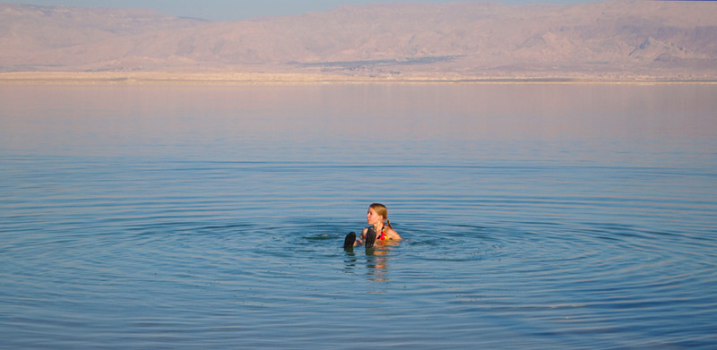 I swimming in Dead Sea.
