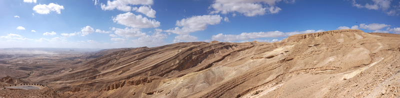 Rock formation in Negev desert.