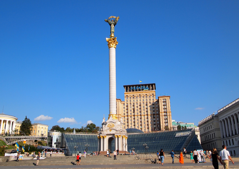 Independence Monument in Kiev.