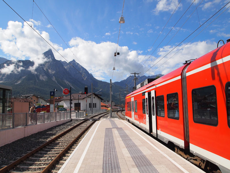 Train station in Ehrwald, Austria.