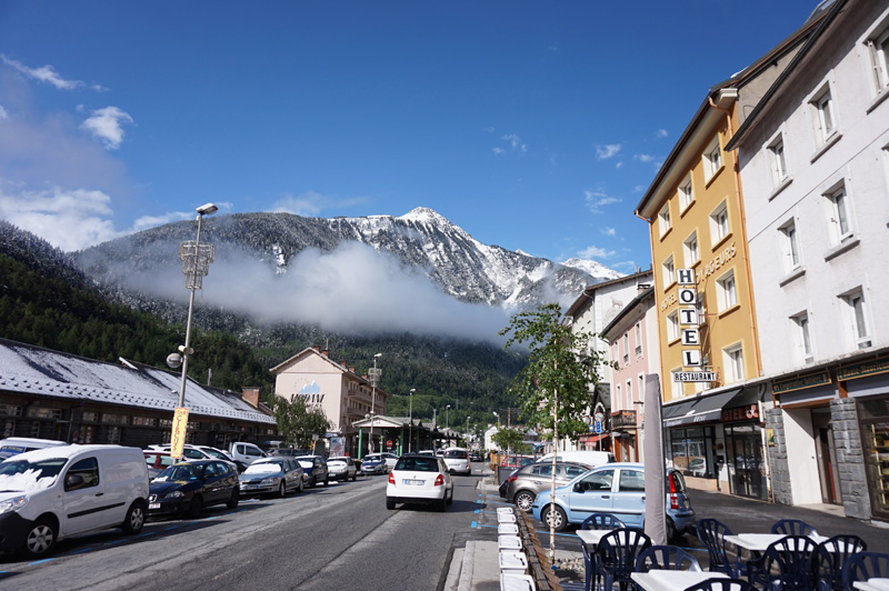 A day after snow storm in Modane, France.